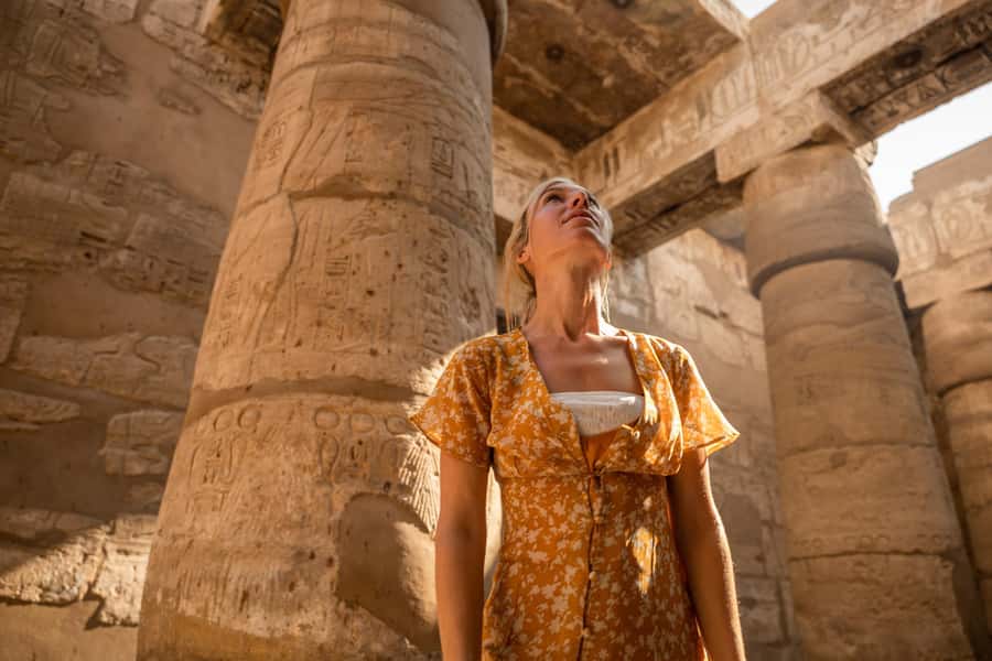 Hurghada: Luxor Highlights All-Inclusive Tour & Balloon Ride - Lunch, Egyptian tea, and a felucca on the Nile