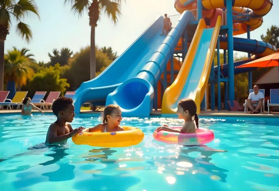 Hurghada: Makadi Water World with Lunch & Transfers - Entering the park and planning your day
