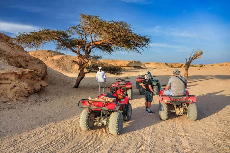 Hurghada: Mega Jeep safari, ATV & Bedouin vibe, and Dinner - Buggy and ATV time: the high-speed portion