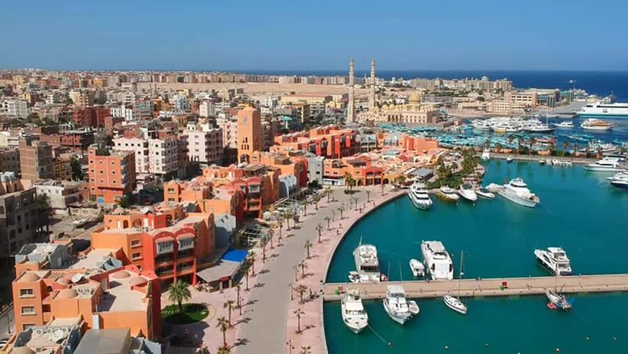 Hurghada: Morning or Sunset Sights Guided Tour with Shopping - The harbor, fisherman, and Red Sea views