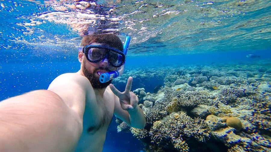 Hurghada: Orange Bay Day Trip with Water Sports and Lunch - Two reef stops with patient water guides