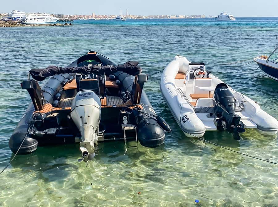 Hurghada: Orange Bay & Magawish Island Speedboat with Lunch - Two reef stops with 20 minutes in the water