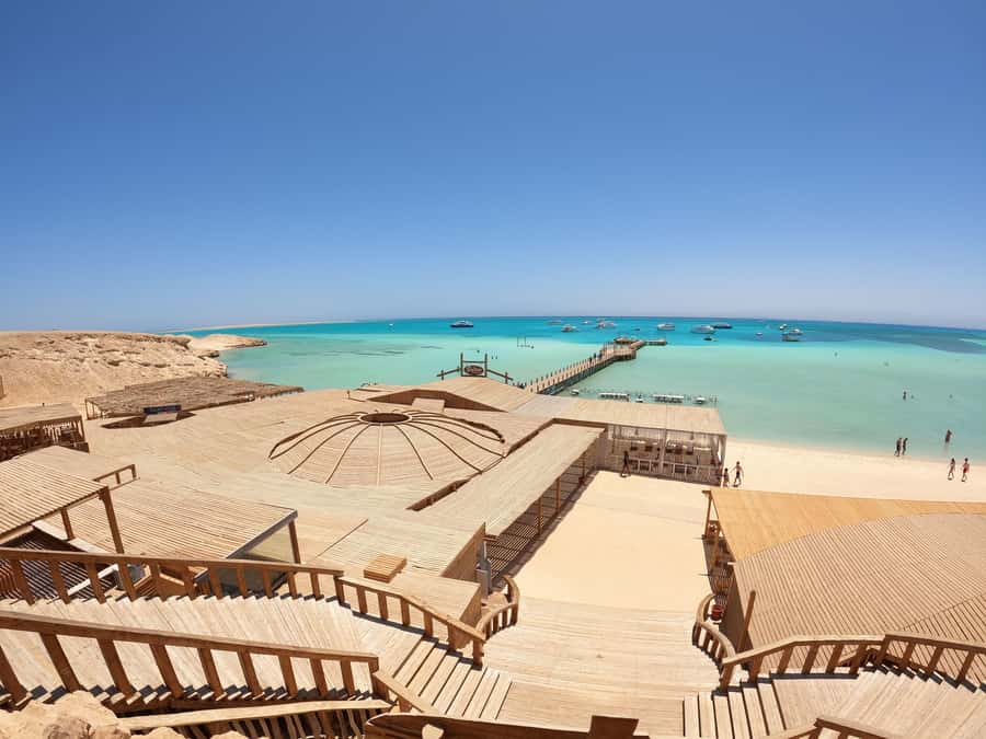 Hurghada: Orange & Giftun Island Cruise with Massage & Lunch - The 45-minute yacht ride to Orange Bay
