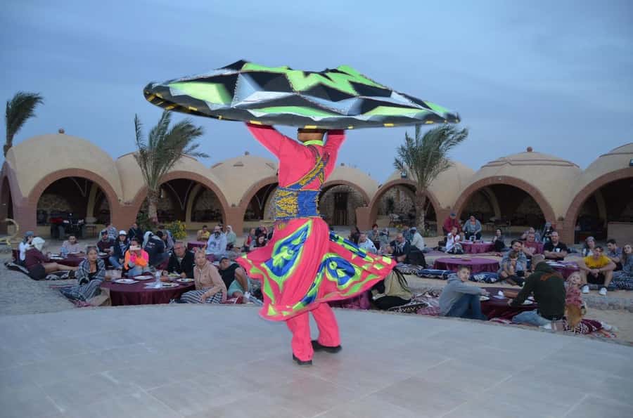 Hurghada: Quad and Buggy Safari with Dinner and Show - From Hurghada hotel pickup to the desert base