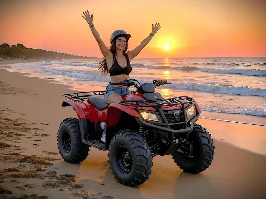 Hurghada Quad & ATV Ride with Camel, Desert Vibes & Sea View - Sunset dinner, live entertainment, and stargazing