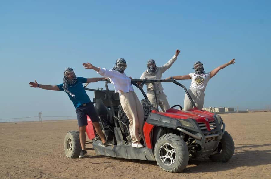 Hurghada: Quad Bike, Buggy, and Camel Ride & Bedouin Village - Hotel pickup and the first safety briefing