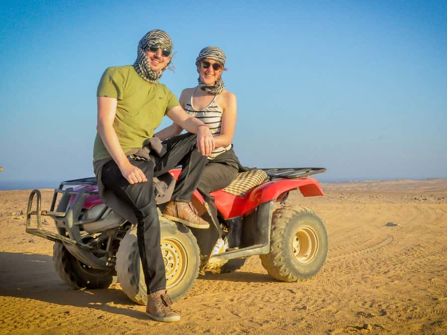 Hurghada: Quad Bike, Camel, Show, Dinner, & Stargazing Trip - Two hours across the desert and toward the Red Sea