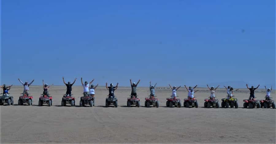 Hurghada: Red Sea Desert Quad Biking Tour & Sand Mountain - The return ride and garage stop