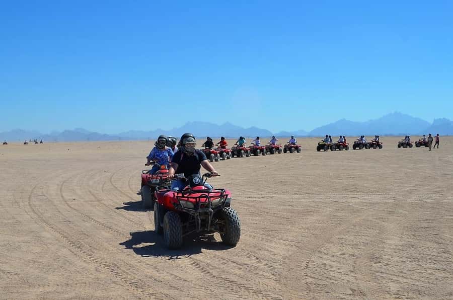 Hurghada: Red Sea Desert Quad Biking Tour & Sand Mountain - Guides, languages, and safety