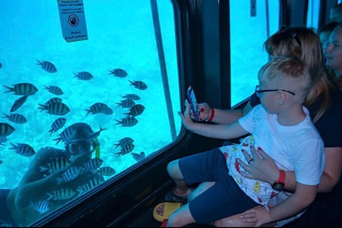 Hurghada: Royal Seascope Submarine Cruise with Snorkel Stop - Leaving Hurghada Marina for the reef