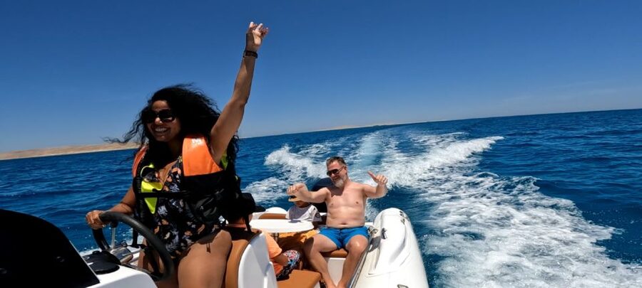 Hurghada: Safari ATV Quad & Speedboat to Orange bay island - Three hours on a quad in the Egyptian desert