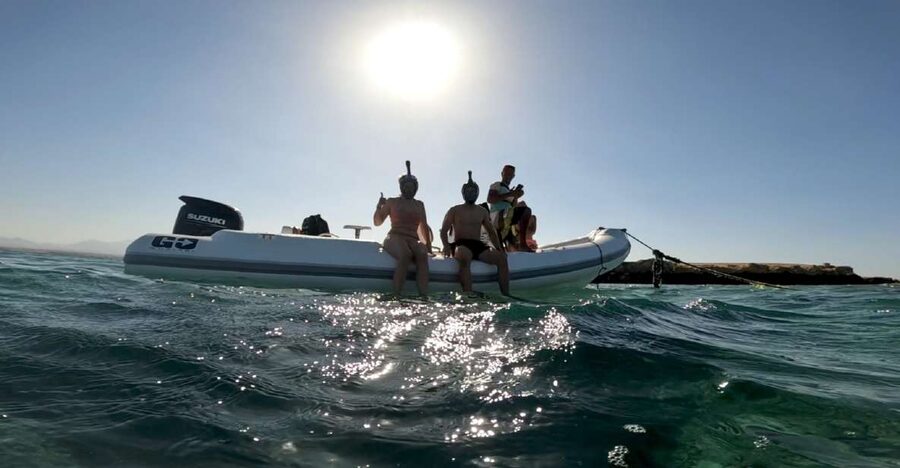 Hurghada: Safari ATV Quad & Speedboat to Orange bay island - The 8:00 AM hotel pickup