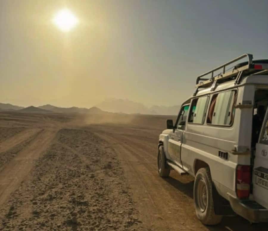Hurghada: Safari Jeep & Camel Ride with BBQ Dinner & Show - Tea and a look at Bedouin life