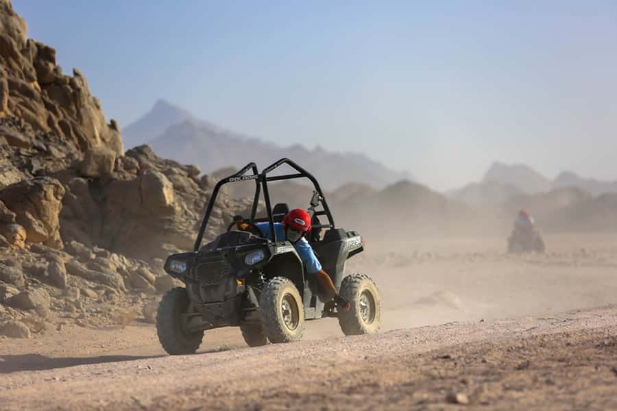 Hurghada: Sunset Desert Safari by Dune Buggy - Sunset over open sand