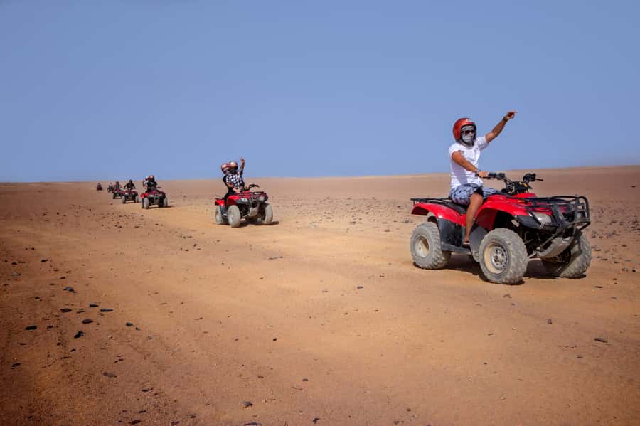 Hurghada: Sunset Quad Bike, Camel w/ Opt Stargazing and BBQ - Two hours across the Hurghada desert