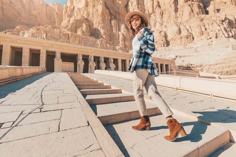 Luxor: Skip-the-Line Valley of the Kings Tombs QR Ticket - The walk or mini train into the valley