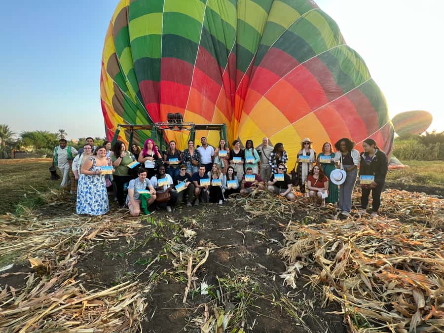 Luxor: West Bank Hot Air Balloon Ride with Hotel Pickup - Sunrise turns Luxor into a map