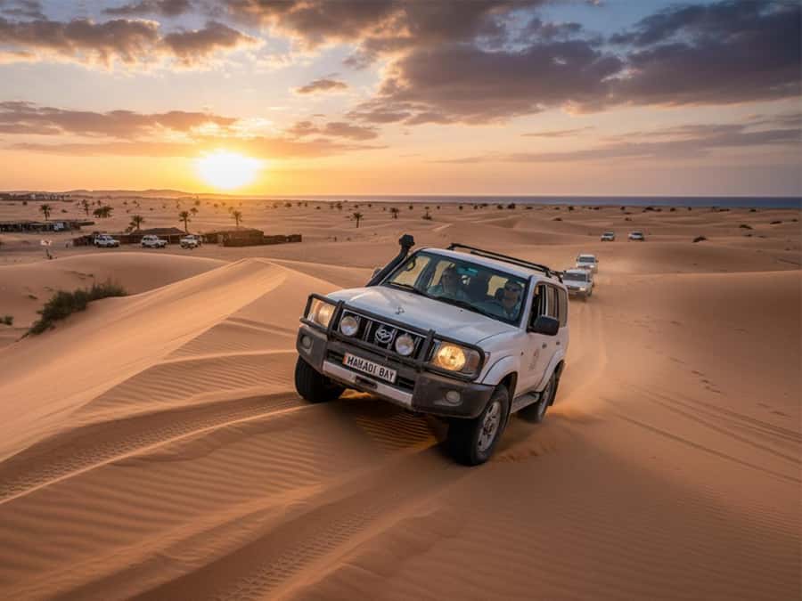 Makadi Bay: Mega Tour Jeep, ATV, Buggy, Camel, Dinner & Show - From Makadi Bay to the Safari Sahara Center