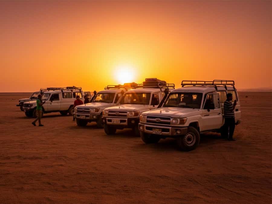 Makadi Bay: Mega Tour Jeep, ATV, Buggy, Camel, Dinner & Show - A 4x4 Jeep safari with mirages
