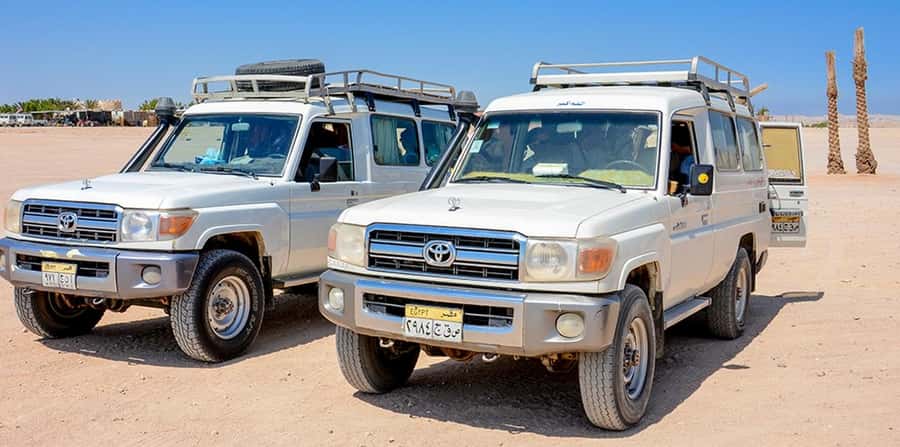 Makadi Bay: Mega Tour Jeep, ATV, Buggy, Camel, Dinner & Show - Camel riding at the Bedouin village