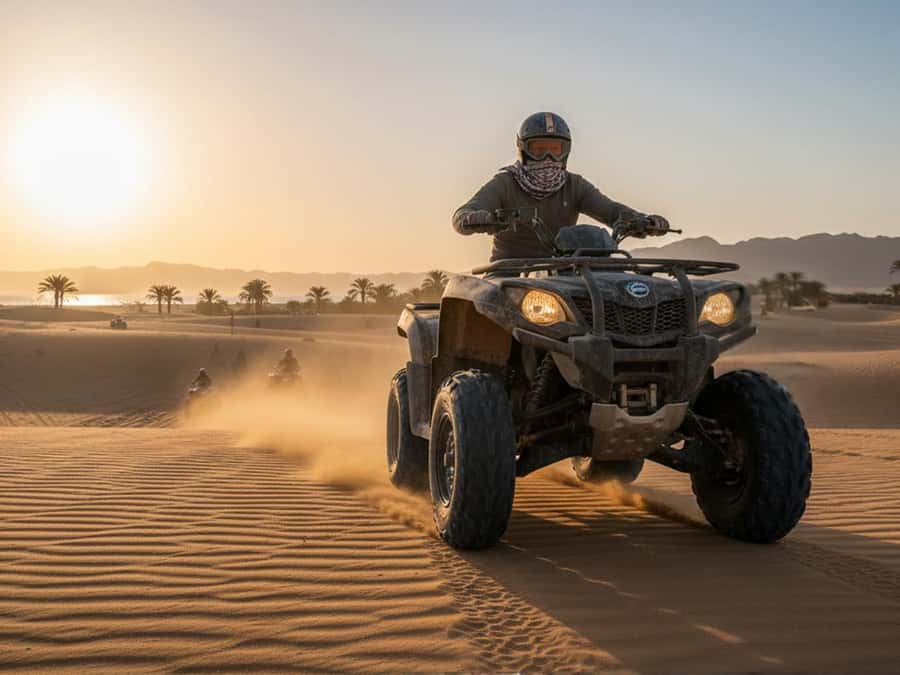 Makadi Bay: Sunrise Quad & Traditional Oriental Breakfast - Getting to the quad base from your resort