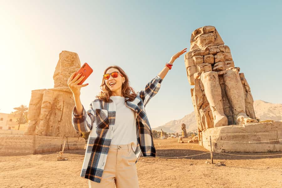 Marsa Alam : Over Day Tour to Luxor & Balloon Ride & Felucca - Hatshepsut’s temple and the Colossi of Memnon