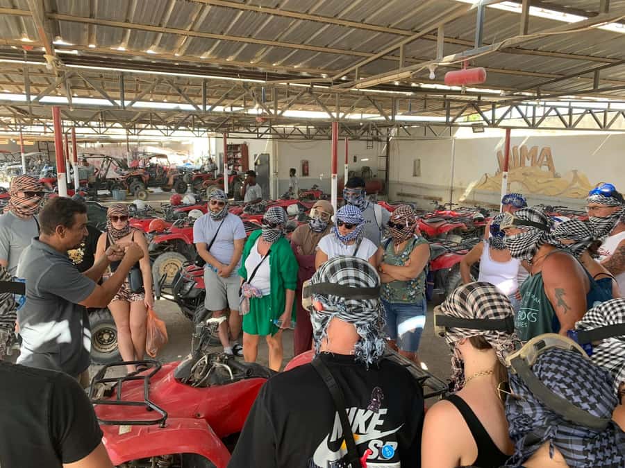 Morning Trip: Desert Safari Riding a Speed Quad Bike, Pickup - The 10-minute lesson and test ride