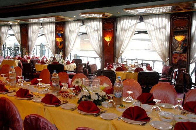 Nile Dinner Cruise on Nile Maxim the Most Luxurious Cruising Restaurant in Cairo - Setting sail from Cairo after sunset