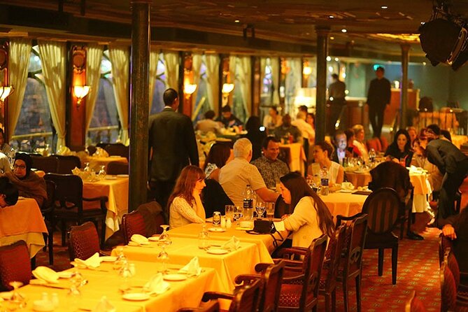 Nile Maxim Dinner Cruise In Cairo - Tannura and Belly Dancer-Oriental Show show - Pickup from Cairo and Giza