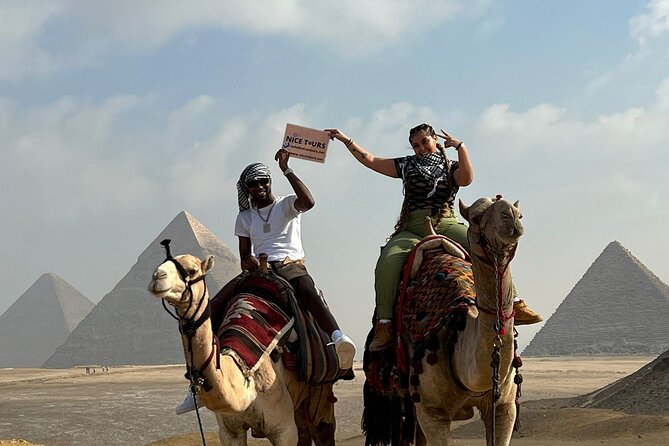 Private Day from Sharm to Cairo by plane, all entrance fees, Camel, Lunch, Guide - The main risks are timing, communication, and sales stops