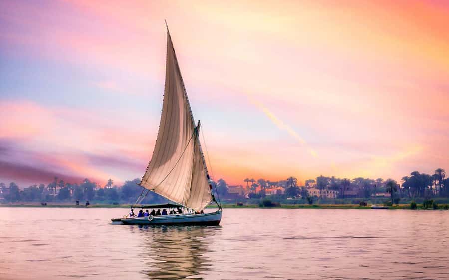 Private Felucca Ride on the Nile River - The drive to the Nile