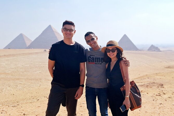 Private Giza Pyramids Sphinx Memphis Saqqara Lunch and Camel - The Sphinx and Valley Temple add the human face