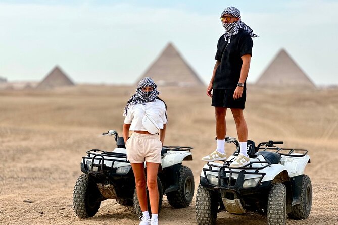 Private Giza Pyramids, Sphinx, Quad Bike, Camel Ride, Nile Dinner Cruise - Dinner, dancing, and Cairo from the river