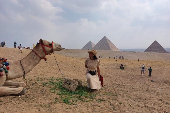 Private Tour Giza Pyramids, Sphinx, Memphis, Saqqara and Camel Ride - Giza: three pyramids, one Sphinx, and a 15-minute camel ride