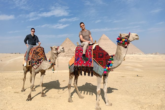 Pyramids camel ride - Riding beside the Great Pyramid