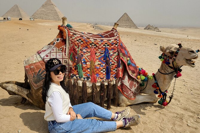 Pyramids & Sphinx Saqqara Day Tour - The 30-minute camel ride beside Giza