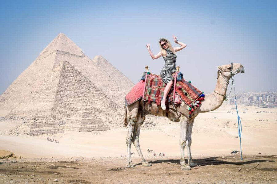Pyramids & Sphinx Tour with Free Camel Ride - Lunch, drinks, and comfort in the sun