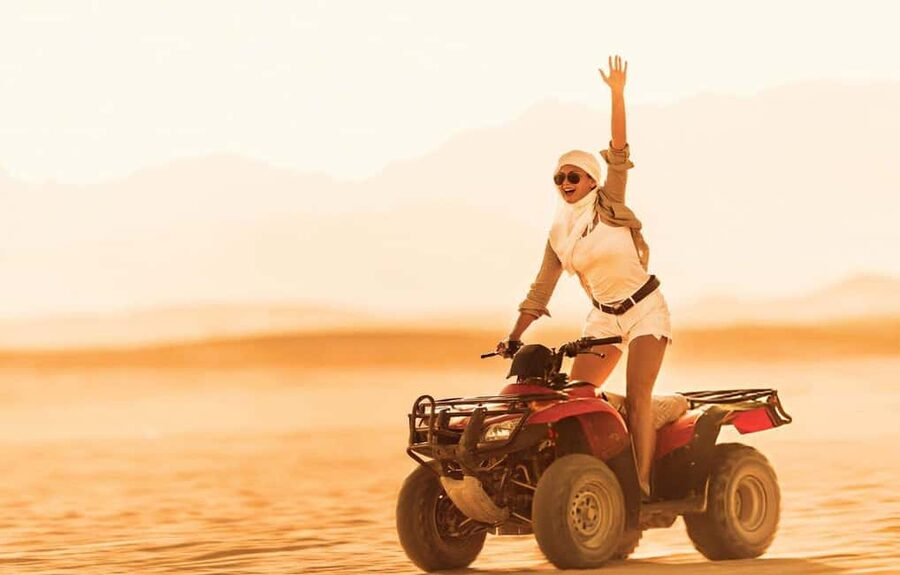 Sharm El Sheikh: ATV Dunes & Waves Adventure with Lunch - The morning ride from hotel to desert