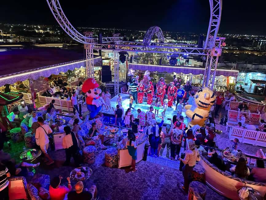 Sharm El-Sheikh: Cafe & restaurant - Farsha or New Panorama - Farsha or New Panorama: two very different nights