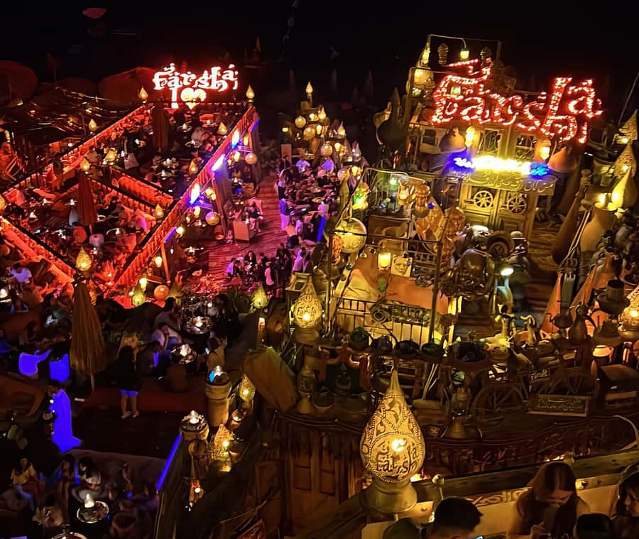 Sharm el Sheikh: Farsha Cafe & Soho Square Night Out Driver - Soho Square after Farsha