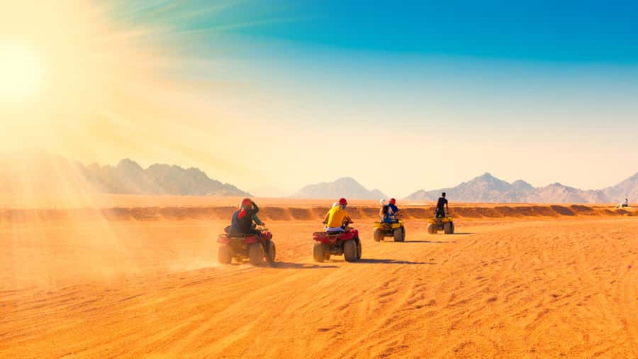 Sharm El Sheikh: Quad Biking trip with Authentic Bedouin Tea - The Echo Temple stop and the pauses along the way