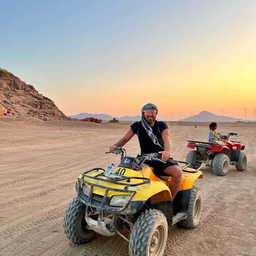 Sharm: Water Sports Adventure Day with Hotel Transfer - 70 minutes on a Sinai quad bike