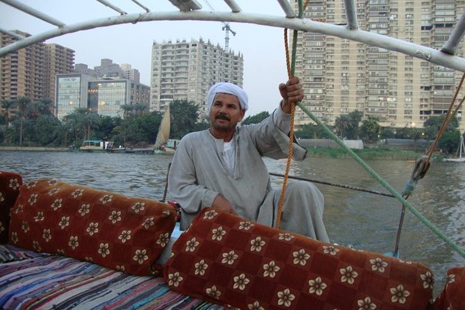 Short Felucca Trip On The Nile In Cairo - Qasr El Nil Bridge and the central Nile view