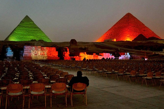 Sound And Light Show At Giza Pyramids - Seeing the pyramids as a nighttime stage