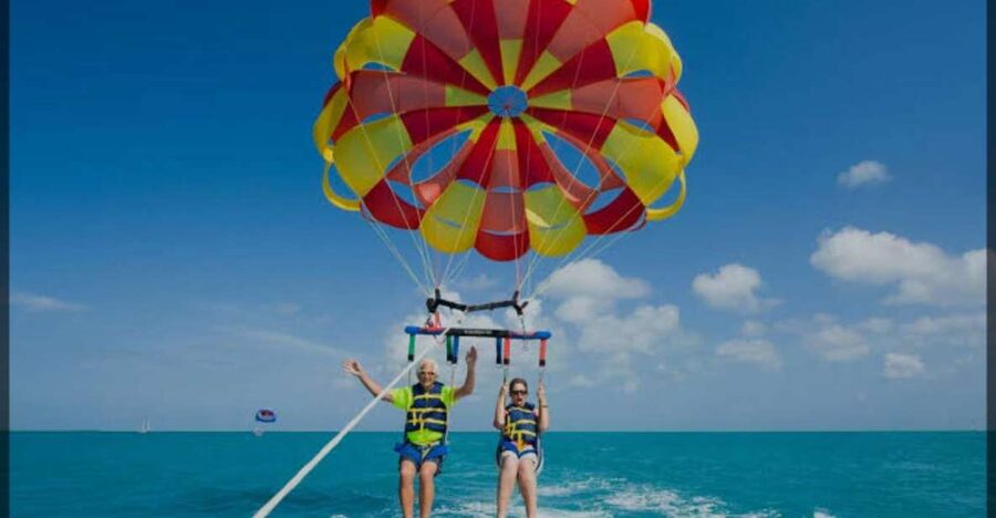 Speedboat,Parasailing, Snorkeling & Piece Of Paradise Island - Speeding out from Hurghada across the Red Sea