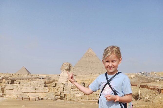 The Giza Pyramids, the Great Sphinx, and Local Lunch. - A simple Egyptian lunch after the monuments