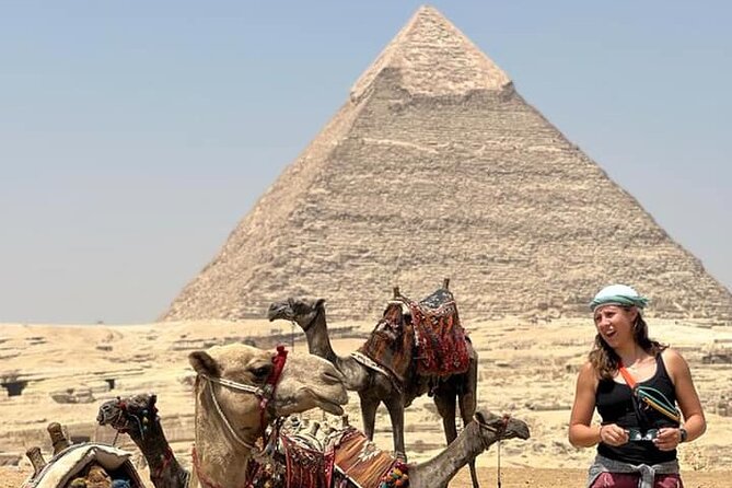 VIP Giza Pyramids, Sphinx, Lunch,Camel Ride & inside 3rd pyramid - Comparing Khafre and Menkaure