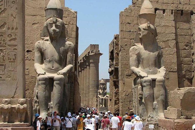 VIP Luxor Day Tour from Hurghada, Small group the top operator - Karnak Temple, columns on an enormous scale